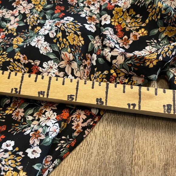 Dex Floral Long Sleeve V-Neck Fit and Flare Dress Size Small - Picture 6 of 8